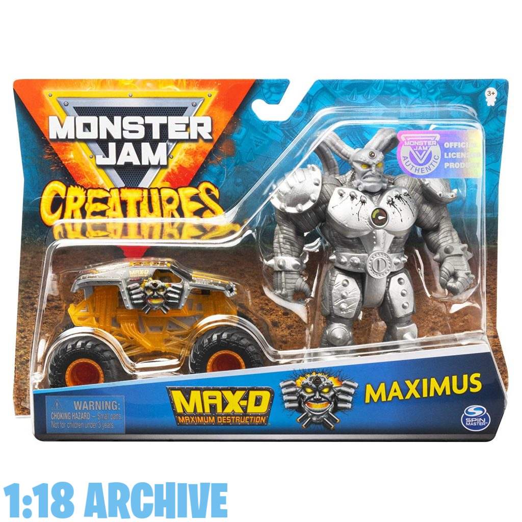 1:18 Action Figure Archive Droid of the Day Reviews Checklist Guide Spin Master Toys Monster Jam Creatures Maximus